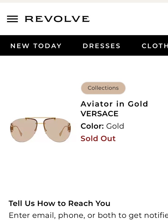 Versace Rimless Aviator Sunglasses in Brown  Gold with tinted Lenses  emblem NWT main image 6